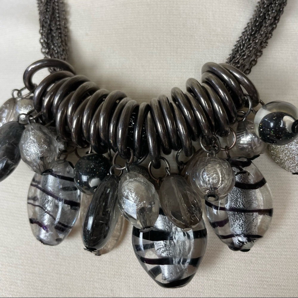 Ny Collection Multi-Layer Black Silver Pewter Sto… - image 3